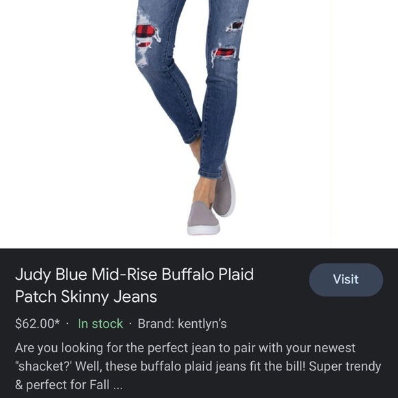 2 pair Judy Blue size 15/32 patched stretch skinny jeans - Picture 2 of 12